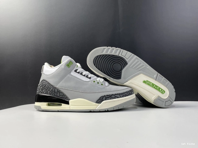 136064-006 Jordan Retro Air 3 Chlorophyll 0711